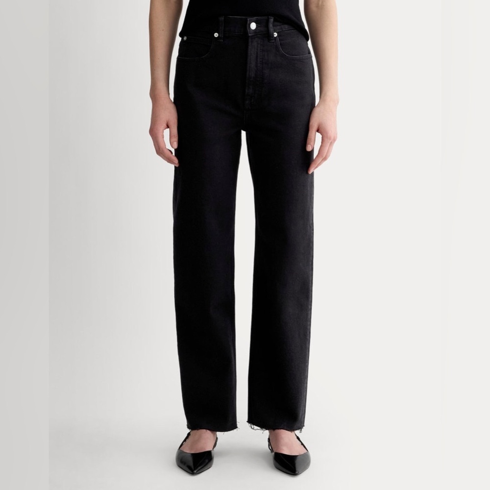 EVERLANE THE WAY HIGH JEAN - SIZE 28 BLACK